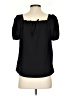 Madewell 100% Polyester Black Short Sleeve Blouse Size XXS - photo 2