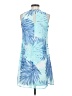 Calvin Klein 100% Polyester Tropical Blue Casual Dress Size 2 - photo 2
