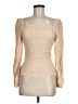 Merokeety 100% Rayon Tan Long Sleeve Blouse Size M - photo 1