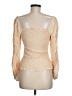 Merokeety 100% Rayon Tan Long Sleeve Blouse Size M - photo 2