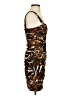 Love 100% Polyester Animal Print Brown Cocktail Dress Size 5 - photo 4