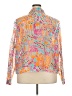 Travelsmith Print Orange Long Sleeve Blouse Size 3X - photo 2