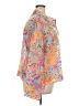 Travelsmith Print Orange Long Sleeve Blouse Size 3X - photo 4