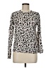 Galeries Lafayette Animal Print White Pullover Sweater Size Med (2) - photo 1