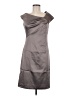 Patra Solid Gray Cocktail Dress Size 8 - photo 1
