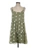 Mine 100% Polyester Polka Dots Green Casual Dress Size S - photo 1