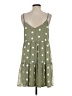 Mine 100% Polyester Polka Dots Green Casual Dress Size S - photo 2