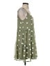 Mine 100% Polyester Polka Dots Green Casual Dress Size S - photo 4