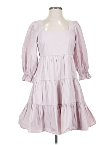 Madewell Poplin Lizzie Babydoll Dress (view 1)