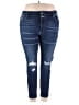 KANCAN JEANS Hearts Blue Jeans Size 22 - photo 1