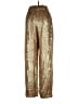 Unbranded 100% Polyester Metallic Gold Casual Pants Size S - photo 2