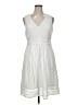 J.Crew 100% Polyester White Cocktail Dress Size 16 (tall) - photo 1