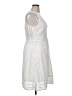 J.Crew 100% Polyester White Cocktail Dress Size 16 (tall) - photo 4