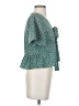 Shein 100% Polyester Teal Short Sleeve Blouse Size 4 - photo 4