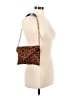 J.Crew Animal Print Brown Tan Leather Clutch One size - photo 2