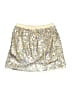 TSE 100% Polyester Metallic Silver Gold Skirt Size 4 - 5 - photo 1