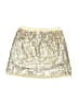 TSE 100% Polyester Metallic Silver Gold Skirt Size 4 - 5 - photo 2