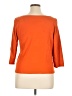 Rafaella 100% Cotton Orange 3/4 Sleeve Top Size XL - photo 2