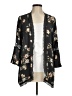 Maurices 100% Rayon Black Gray Kimono Size M - photo 1