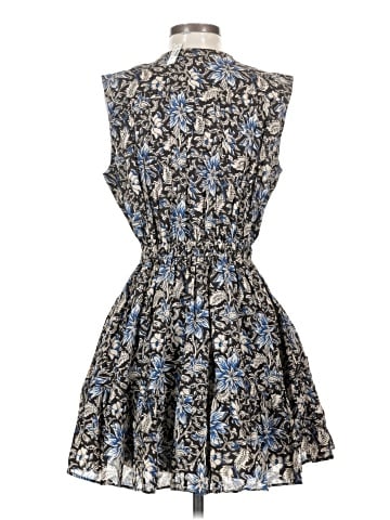 Madewell Gathered Button-Front Mini Dress in Floral (view 2)