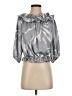Tyche Gray 3/4 Sleeve Blouse Size S - photo 1