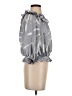Tyche Gray 3/4 Sleeve Blouse Size S - photo 4