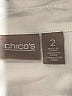 Chico's Ivory Long Sleeve Button-Down Shirt Size Lg (2) - photo 7