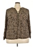 MICHAEL Michael Kors Animal Print Gold 3/4 Sleeve Blouse Size 3X - photo 1