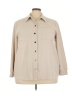 Cable & Gauge Tan Long Sleeve Button-Down Shirt Size 3X - photo 1