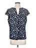 Calvin Klein Blue Short Sleeve Blouse Size P (petite) - photo 1