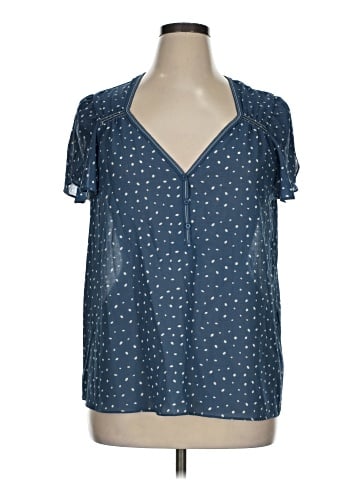 Max Studio Short Sleeve Blouse (view 1)