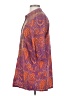 Figue 100% Cotton Paisley Purple 3/4 Sleeve Blouse Size S - photo 5