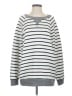 Egy California Stripes Silver White Pullover Sweater Size S - photo 1
