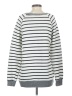 Egy California Stripes Silver White Pullover Sweater Size S - photo 2