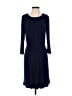 Morgan Mcfeeters Solid Blue Casual Dress Size 2 - photo 1