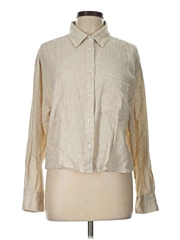 Banana Republic Factory Store Long Sleeve Button-Down Shirt (view 1)