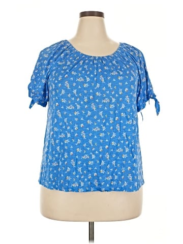 Style&Co Short Sleeve Blouse (view 1)