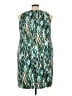 Connected Apparel Print Teal Cocktail Dress Size 24W - photo 2