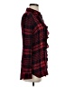 CAbi 100% Rayon Plaid Red Long Sleeve Button-Down Shirt Size XS - photo 4