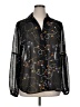 CAbi 100% Polyester Black 3/4 Sleeve Blouse Size XL - photo 1