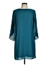 AB Studio 100% Polyester Solid Teal Casual Dress Size M - photo 1