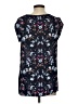 DR2 100% Polyester Black Short Sleeve Blouse Size S - photo 2