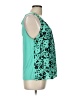 Elle 100% Rayon Teal Sleeveless Blouse Size L - photo 4