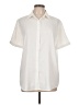 Assorted Brands 100% Polyester Ivory Short Sleeve Blouse Size L - photo 1