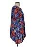 Lbisse Floral Multi Color Blue Short Sleeve Top Size M - photo 4