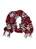V.Fraas 100% Acrylic Plaid Burgundy Red Scarf One size - photo 1