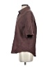 Sancia Solid Brown Short Sleeve Button-Down Shirt Size S - photo 5