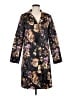 Unbranded 100% Polyester Floral Black Gold Coat Size M - photo 1