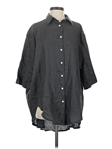 Nude Lucy 3/4 Sleeve Button-Down Shirt (view 1)