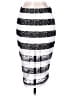 Express Stripes Silver White Formal Skirt Size 8 - photo 1